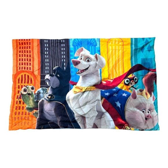 DC League Of SuperPets Kids Bedding Set Toddler Crib Quilt Pillowcase Flat Sheet - Picture 13 of 16